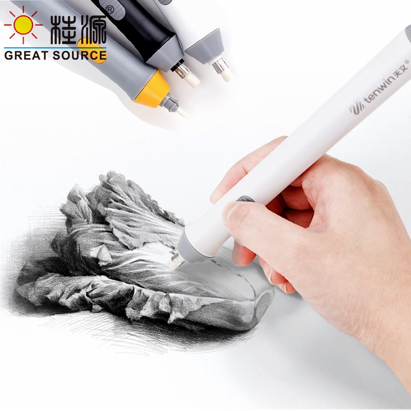 Gomme électrique Haute Lumière Gomme Dessin Crayon Gomme Machine Remplacer 2.3mm / 5mm Gomme (1 Pièce/ensemble)