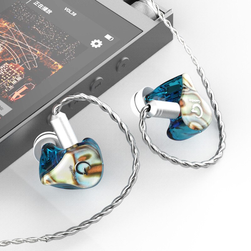 GuideRay GR-i18 /GR-i58/GR-i68 1DD + 1BA auriculares HiFi híbridos en la oreja auriculares deportivos de música con Cable de 0,78mm ZSX BL03 ZSN PRO X T2