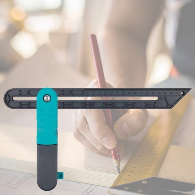 Angle Ruler Protractor Horizontal Sliding T-Bevel Square Carpenter Measuring Tape Level Measuring Tool Plastic