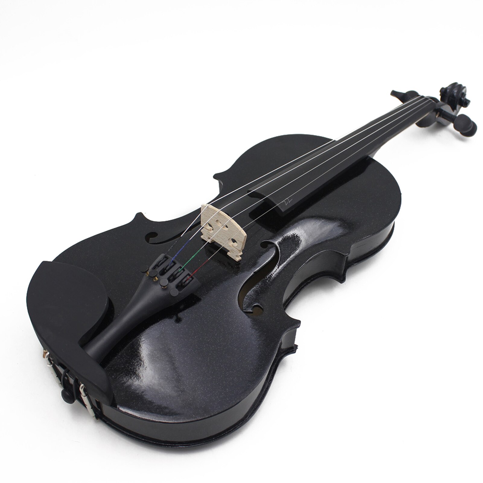 4/4 Acoustic Wooden Violin Solid Wood Violin Beginners Fiddle Basswood Body Violin Stringed Instrument
