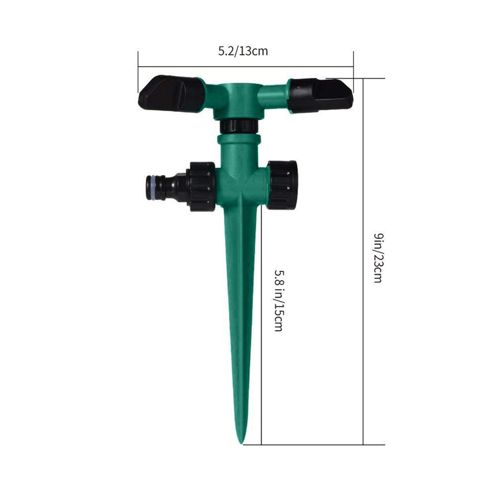 Garden Small Three-Prong Pin sprinkler Device Lawn Sprinkler Automatic 360° Rotating Garden Water Sprinklers Lawn Irrigation c50