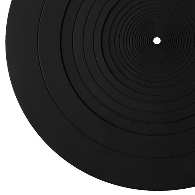 Turntable Slipmat - 12 inch LP Silicone Pad - 3mm Thick Vinyl Record Stabilizer