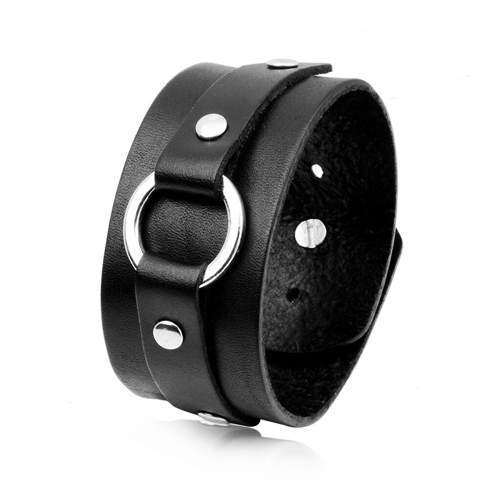 and fashionable leather bracelet in , suitable for men with and adjustable width bracelet