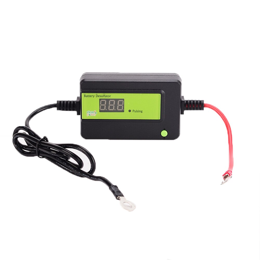 12V 24V 36V 48V Battery Desulfator Reconditioner for 12V-48V Lead Acid Batteries with Quick Disconnect Circle Ring: Green