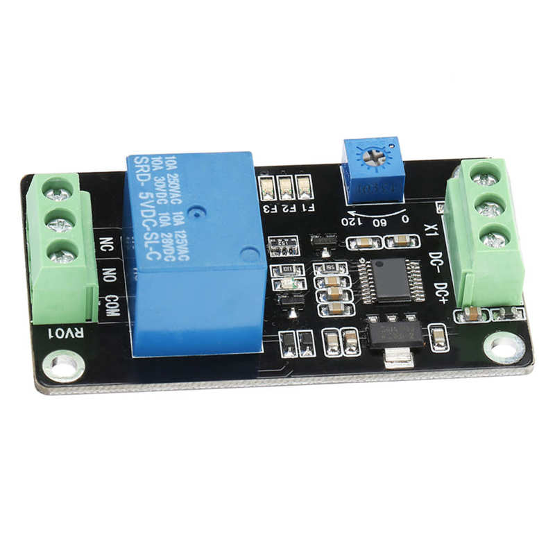 Dc 5V/12V/24V Delay Timer Relais Self Locking Vertraging Op Off Tijd Schakelaar Super 555 Timer