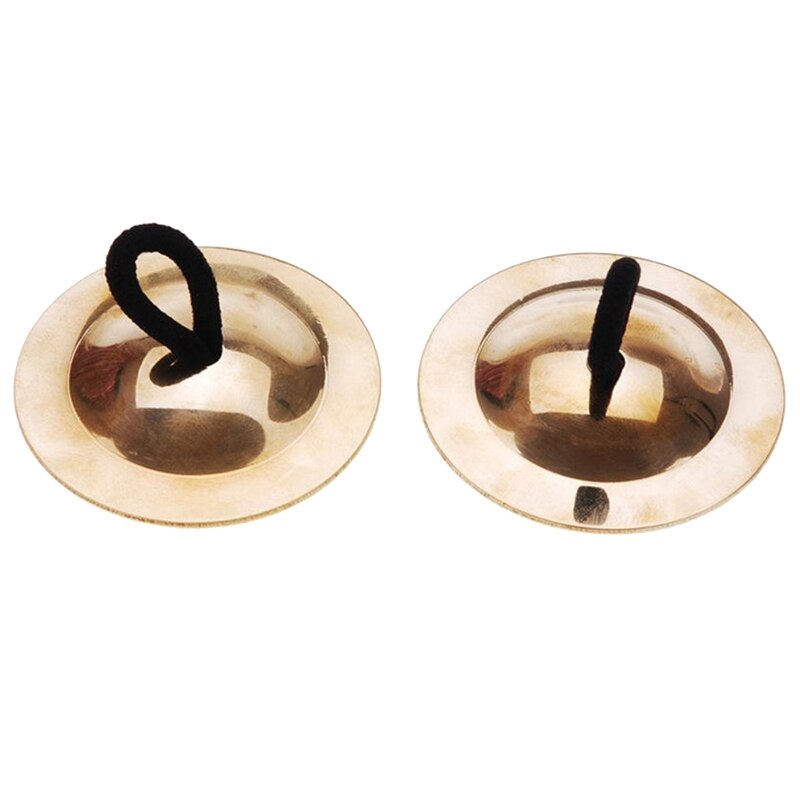 1 Paar Duurzaam Buik Iron Dance Vinger Cimbaal Messing Dansen Muziek Apparatuur Accessoires Percussie Muziekinstrument: Copper