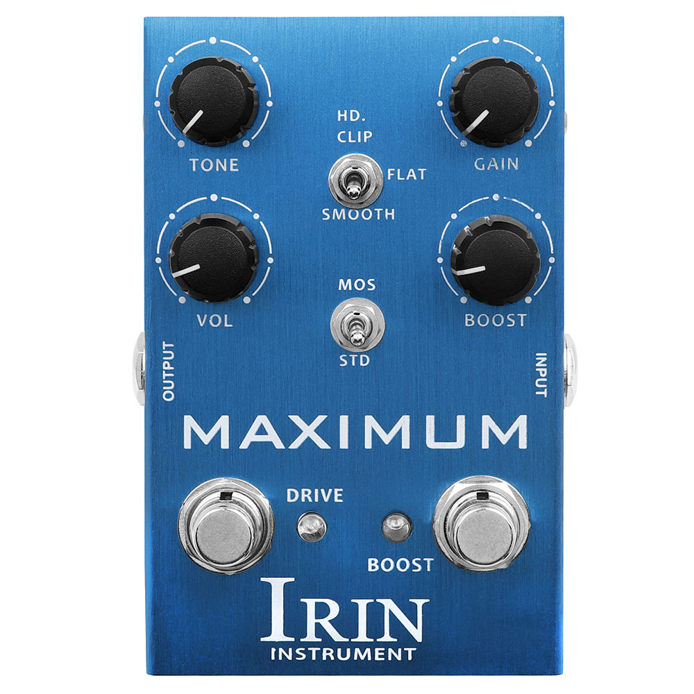 IRIN AN-41 Electric Guitar Effects Pedal MAXIMUM Overdrive Pedal Wild Overdrive Distortion Effect Effector Guitar Accessory: green