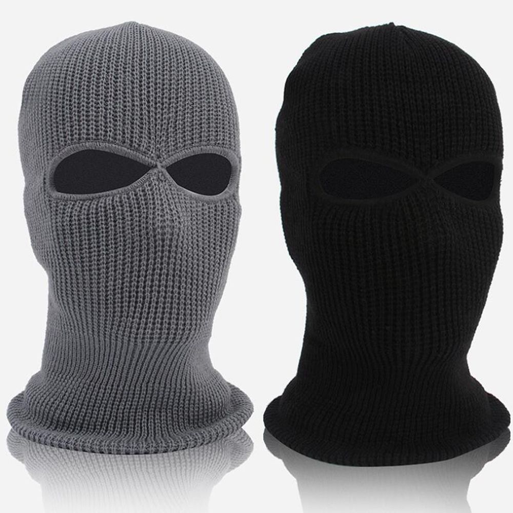 Knitted Riding Mask Full Face Windproof Unisex Face Mask for Cycling Outdoor Winter Fleece Hood Hat Sport Equipment