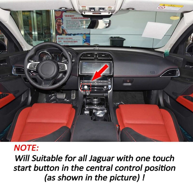 Auto Start Ontsteking Knop Cover Crystal Schakelaar Knop Voor Jaguar Met Een Contact Start Knop In Het Midden