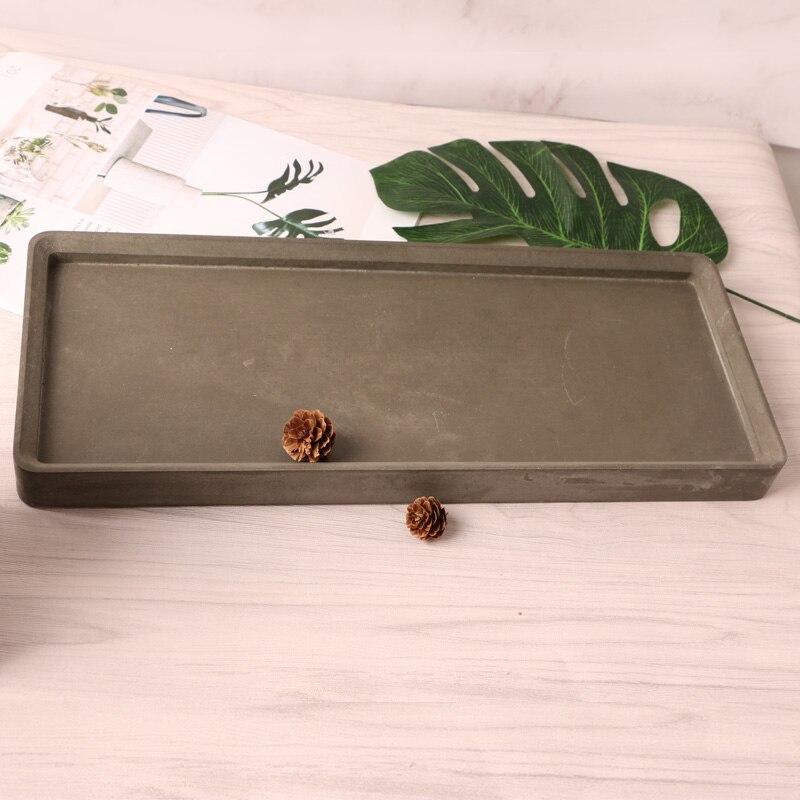 Store content box silicone mold desktop receive jewelry box cement concrete mould by hand