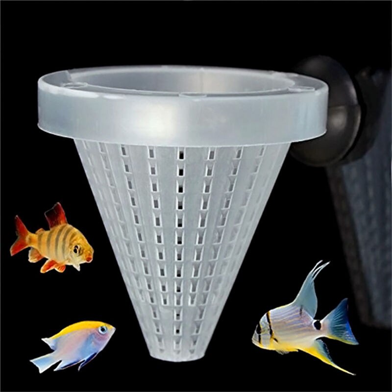 Alimentador de gusanos rojos para acuario, cono de alimentación para pecera, pez ángel, disco, 4 Uds.