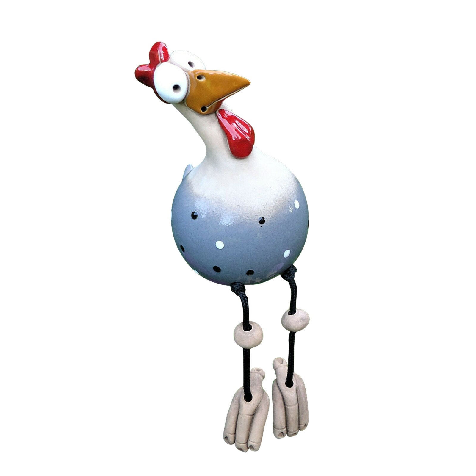 Bouchon de jardin de poulet 40 @, décor , poule coq poules bord d'oiseau, siège, intérieur et extérieur, accessoires de décoration de jardin d'art amusant