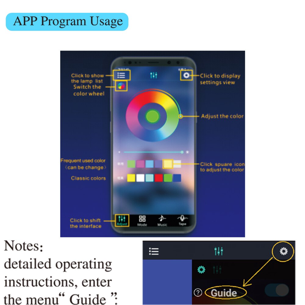 Bluetooth musikk rgb ledet kontroller Dobbel signal lydsensor med  ir 40 nøkler til 5050 3528 ledet rgb stripe lys ios / android  dc5v-24v