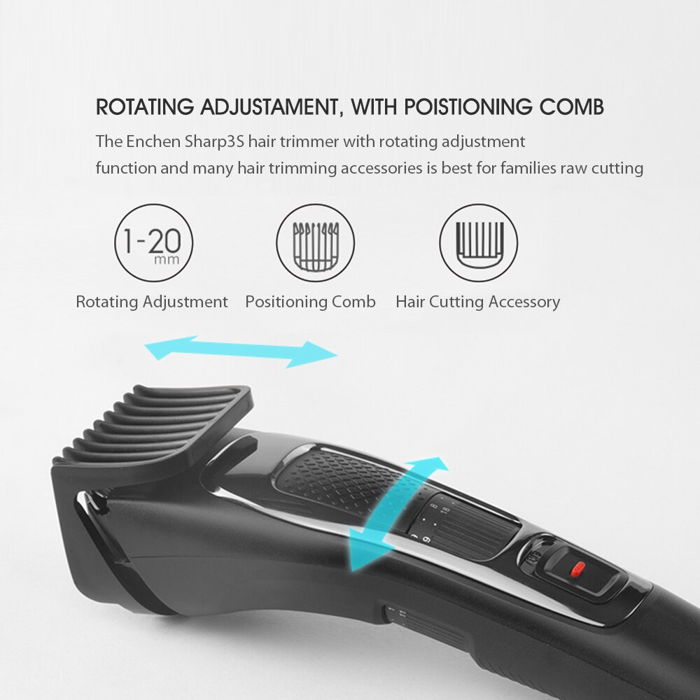 ENCHEN Sharp3S Hair Clipper Electric Hair Trimmer for Men USB Hair Trimmer Hair Cutter Hair Trimmer Clipper
