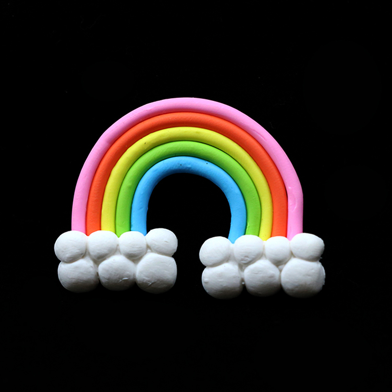 1 pcs birthday cake topper 3D rainbow star cake decoration for baby shower kids birthday party wedding favor supplies