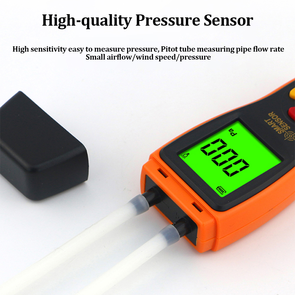 Differential Pressure Meter Manometer Digital air pressure 0-100 hPa/0-45.15 in H2O digital negative vacuum pressure gauge meter