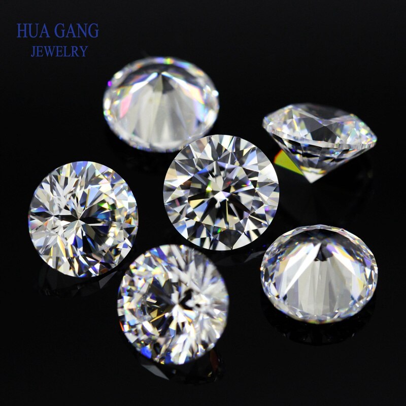 Round Brilliant Cut 0.1ct EF Color Loose Moissanite Beads 3.0mm VVS1 Excellent Cut Grade Test Positive Lab Diamond Gemstones