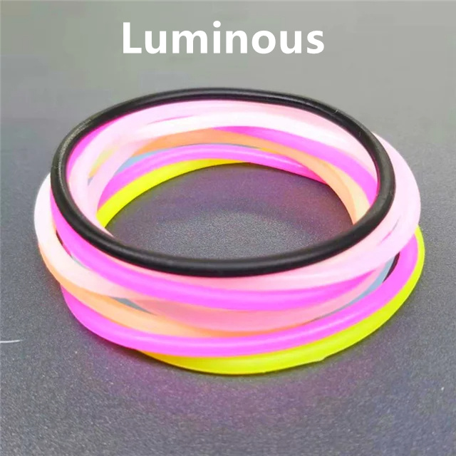 10pcs Black Silicone Bracelets Punk Rock Rubber Band Hip Hop Wristbands Elastic Hairbands Ponytail Scrunchie Bangle Accessories: SILVER PLATED