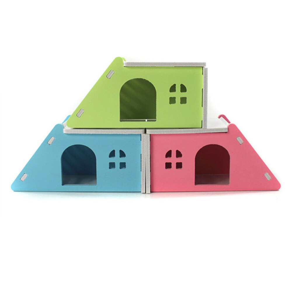 SchöNe Ltalic Hamster Spielzeug Holz Große Holz Haus Igel Burg Spielzeug Haustier Holz Haus