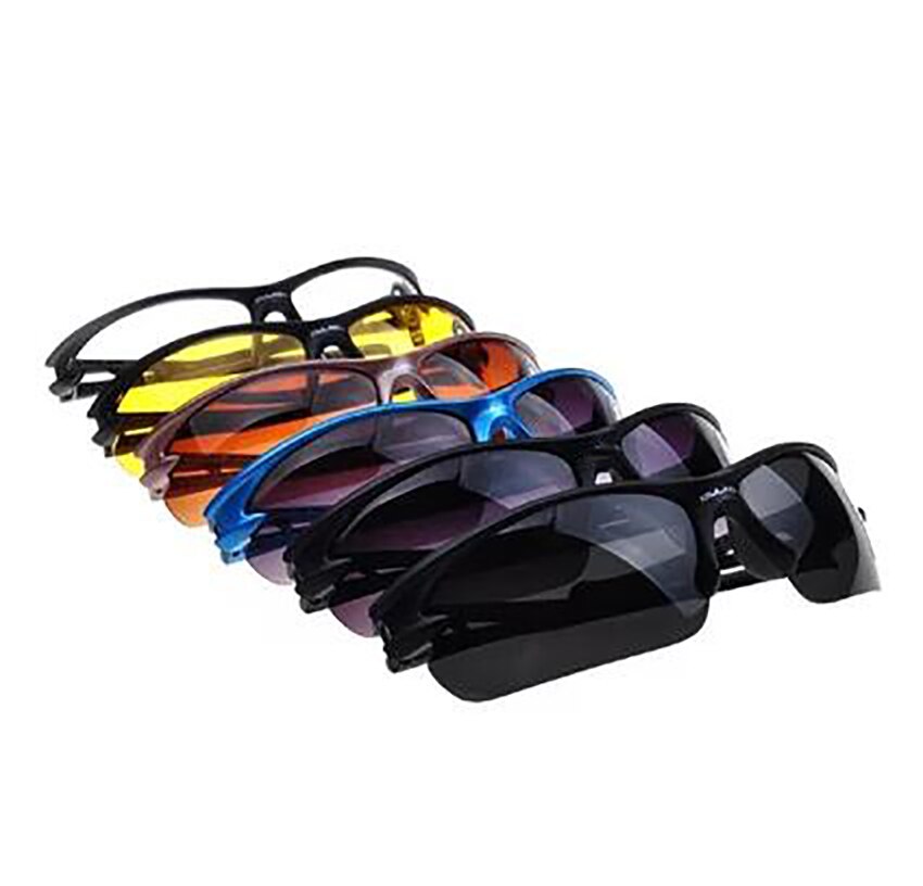 Gafas de sol de seguridad para el trabajo y deporte, lentes de protección ocular contra impactos, lentes protectoras de visión nocturna para ciclismo, lentes de 6 colores