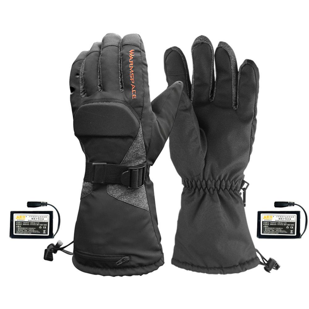 Electric Heated Gloves Warm Heating Mittens USB Rechargeable Gloves For Men Women Riding Skiing 7.4V 2600mAh