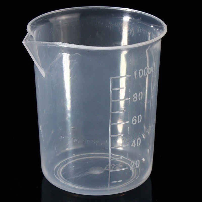 100ml Clear Plastic Measuring Jug Measure Cup Graduated Surface Kitchen Lab Measuring Tool Home DIY Craft Mixing Measuring Cup
