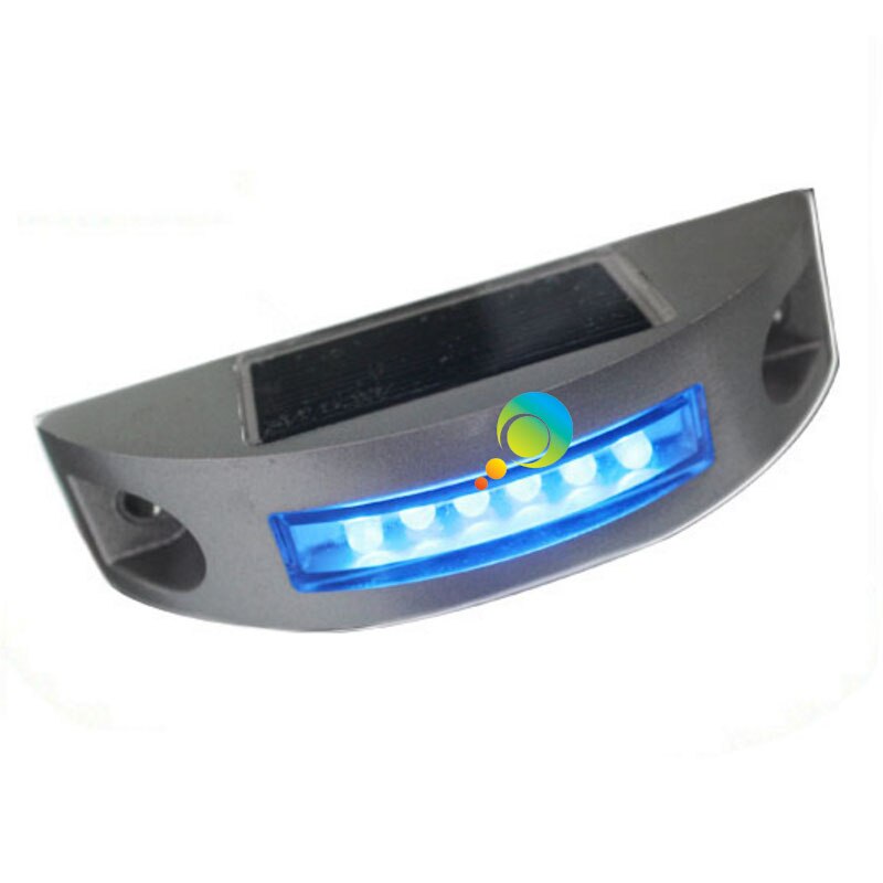 alminum housing one side yellow LED solar power flash mode road stud reflector
