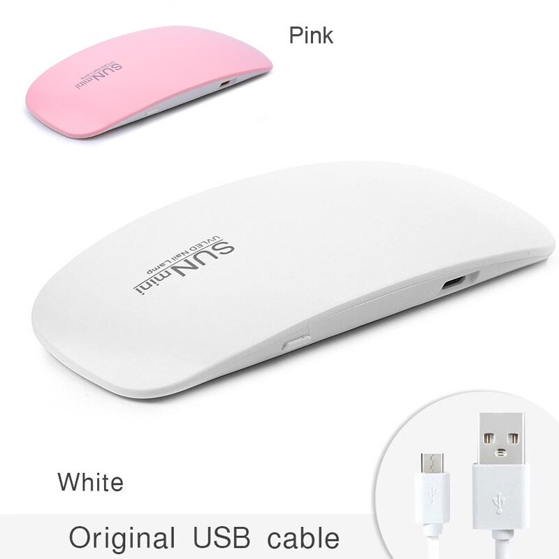 UV SUN mini secador de uñas lámpara LED UV Micro USB Gel barniz máquina de curado para uso doméstico herramientas de uñas lámpara de uñas
