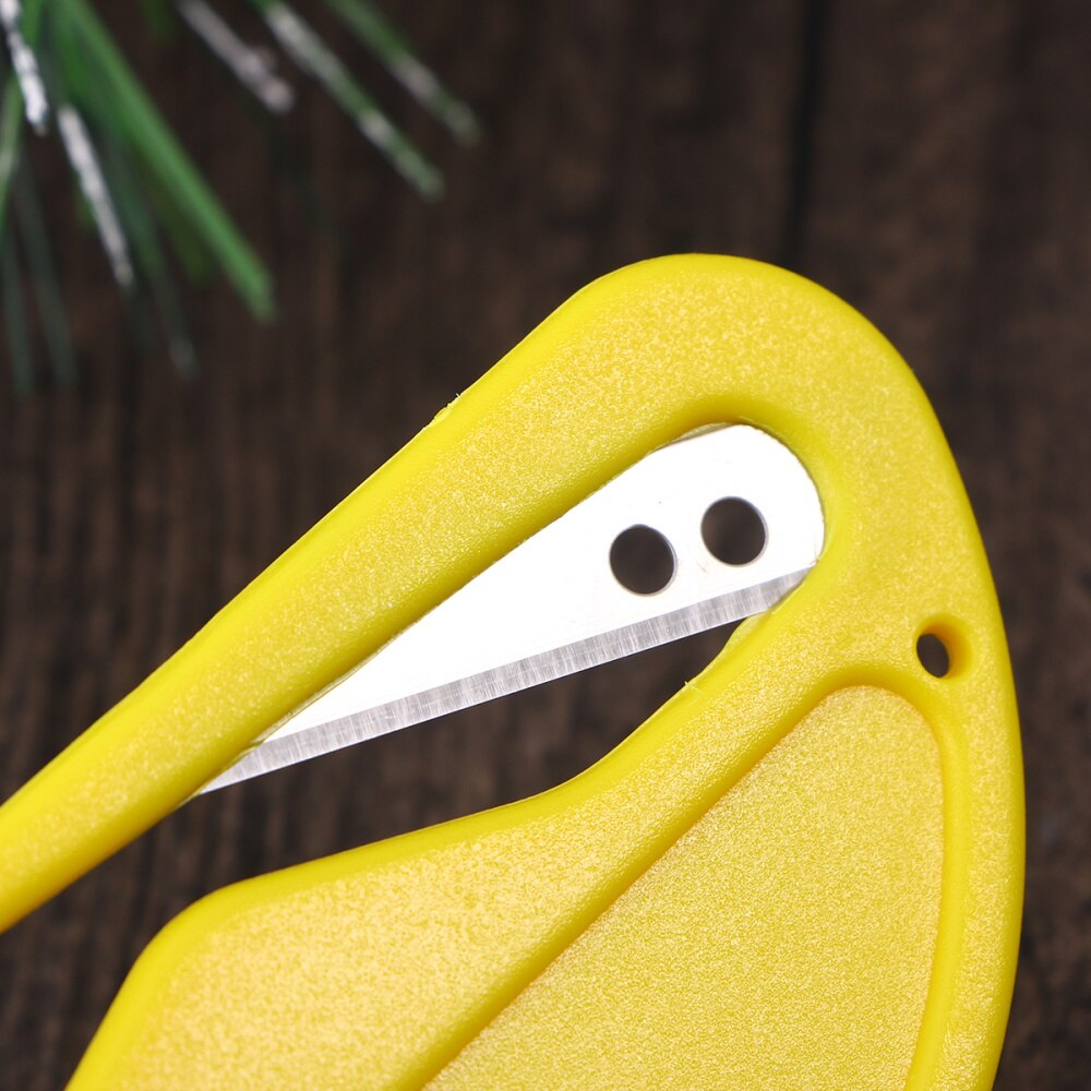 3pcs Letter Opener Envelope Slitter Mail Opener Safety Cutting Tool for Home Office (Red, White, Yellow)