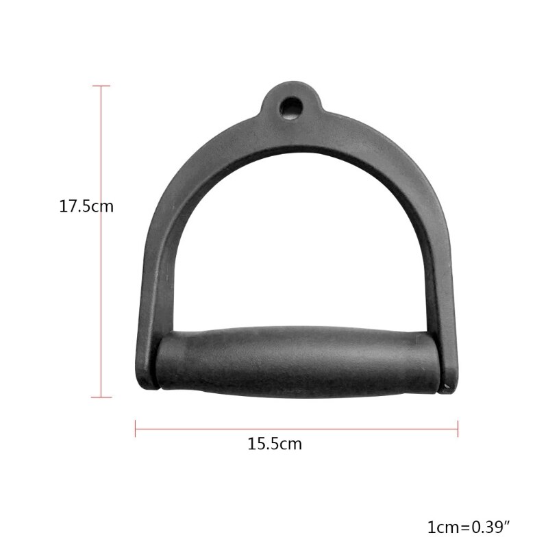 Durable Wide Resistant Pull Rope Handle Grip Heavy Duty Fitness D-Handle E56D