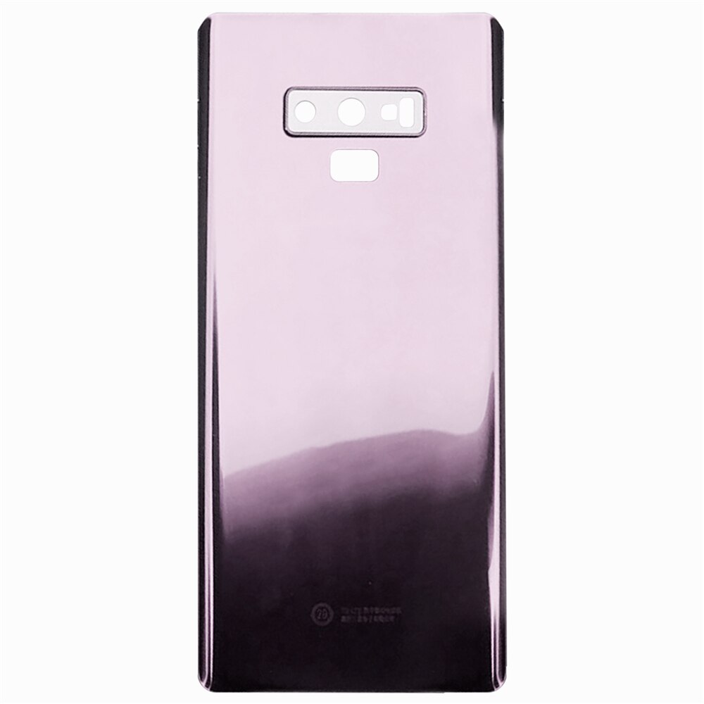 Batterij Cover Terug Glas Case Behuizing Met Camera Cover Vervanging Voor Samsung Galaxy Note 9 N9600 SM-N9600 N960F Accessoires: Paars
