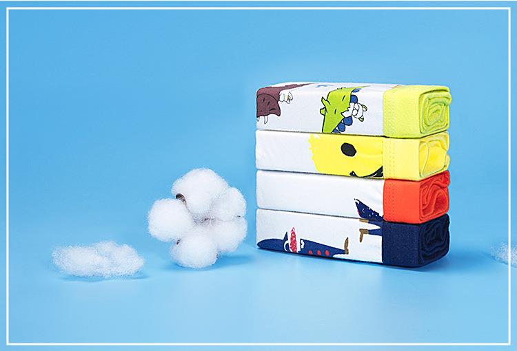 Pure Cotton Boys Underwear Boxer Cute Colours Boys Briefs Superior Children Boxershort Kids Panties 2pcs/lot