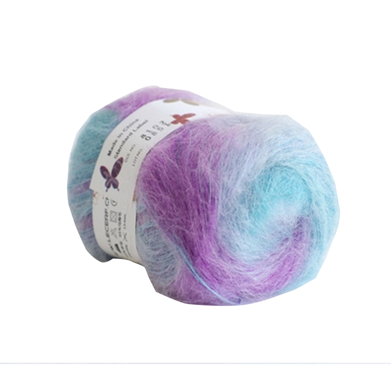 50g Colorful Long-haired Mohair Wool Cashmere For Hand Knitting Sweaters Yarn Crochet Thread Mohair Yarn Merino Wool Yarn
