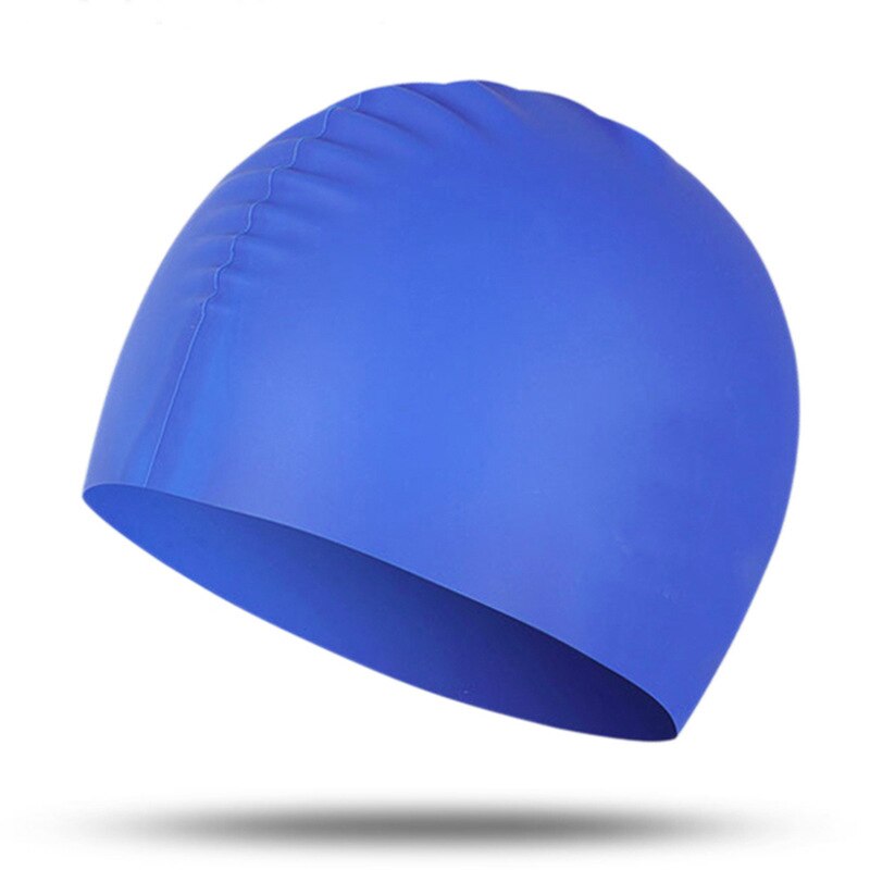 Badmuts Silicone Mannen En Vrouwen Waterdicht Plus Verdikking Lang Haar Sport Zwemmen Zwembad Cap Zwemmen Hoed Cover Voor Volwassen: E