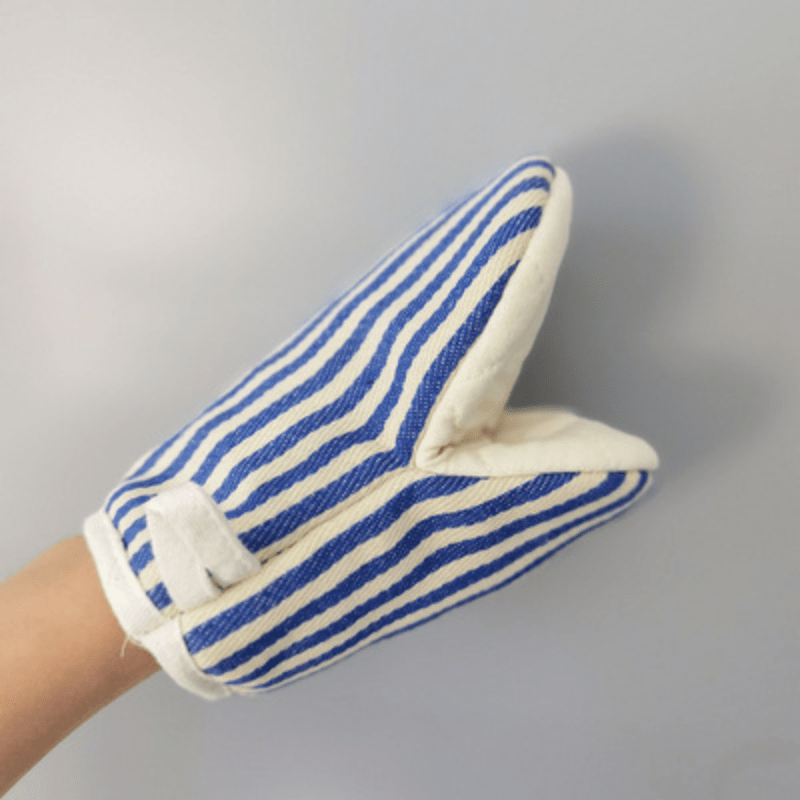 Gants isolants thermiques, manique de cuisine, Anti-brûlure, pour micro-ondes, résistants aux hautes températures, pour four de cuisson, 1 pièce: Bleu