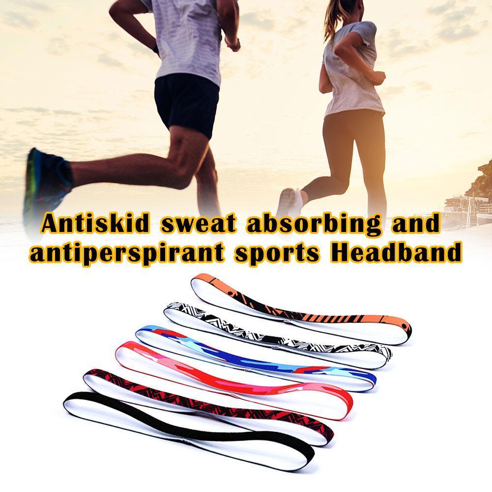 Sport Hairband Running Band Sweat Anti-slip Elastic For Women badminton Sweatband Men Bands Biking Headbands Hair Grip C1E9