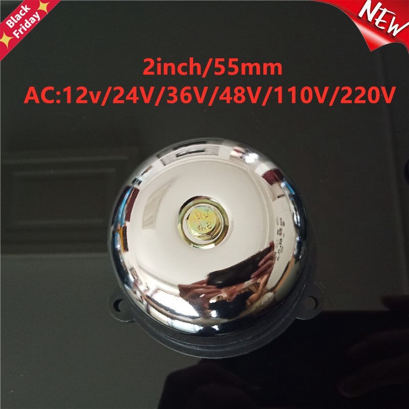 Traditie Elektrische Bel 2 Inch Ac 12V 24V 36V 48V 110V 220V 8W 95DB Alarm Bell Deurbel School Fabriek Bell