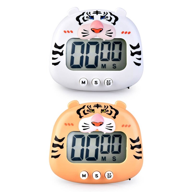 cartone animato tigre Timer grande schermo Schermo digitale cucina Timer da cucina orologio da studio per contatore manuale yoga sport volta