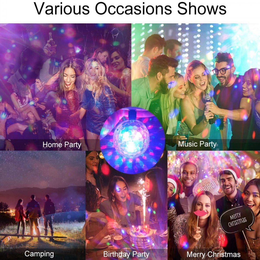 Led rgb usb disco-ljus portabelt hem partyljus driven led scen partyboll dj belysning karaoke party led dekor lampbelysning
