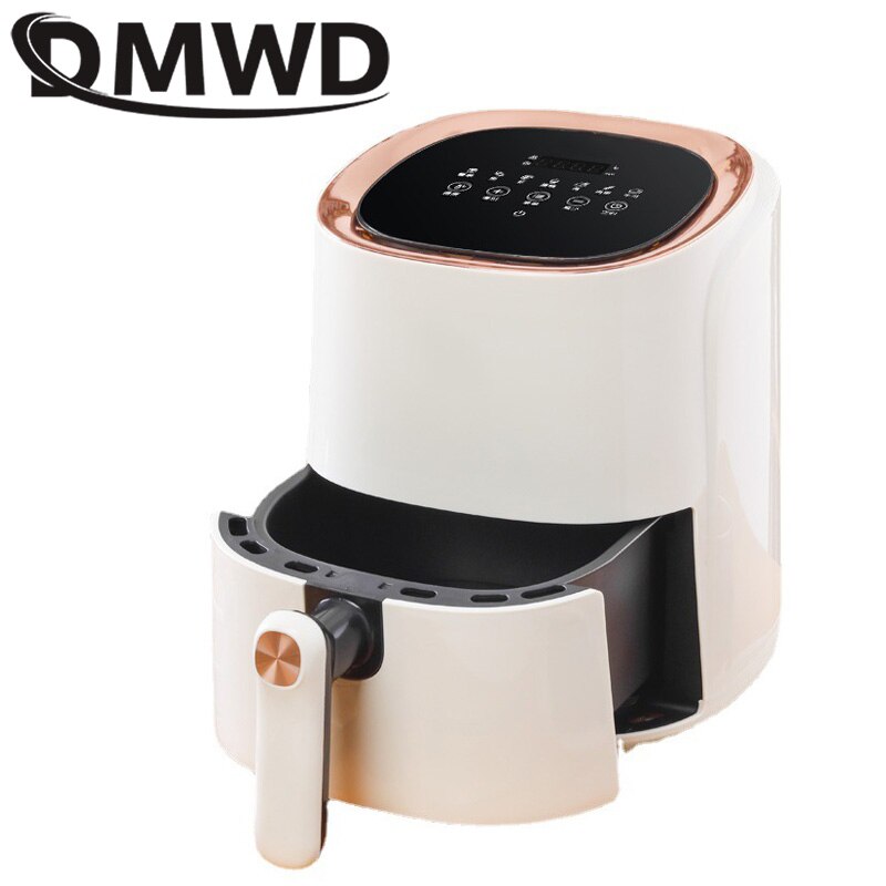 DMWD 4.5L Electric Fryer Multi-Functional Healthy Food Cooker Timer Oven Low Fat Oil Free Chicken Grilling Deep Fryer