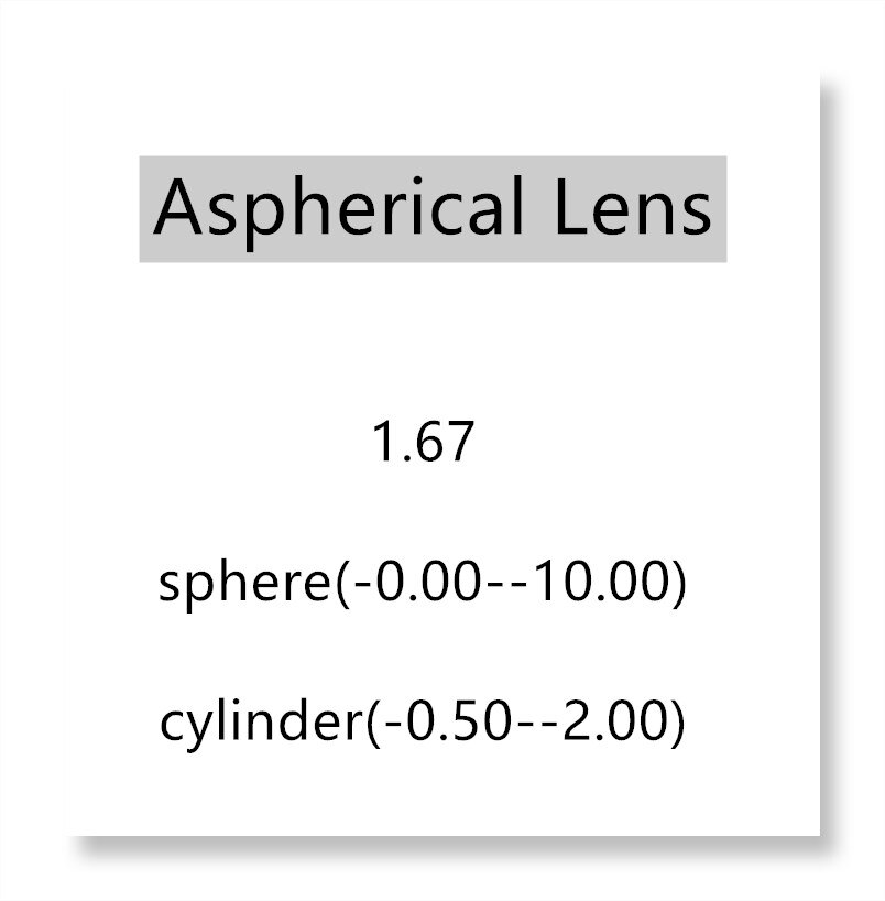 Enkeltsyns asfæFare linse sfæFare til ramme sfære (-0.0--12.0)  sylinder (-0.5--2.0)  sfære (-0.0--15.0)  sylinder (-2.0--6.0): C3