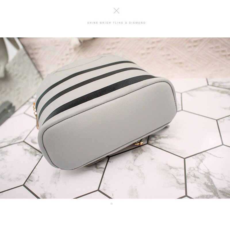 Fille cartables caractère fermeture éclair casque trou sac à dos en bandoulière sacs téléphone portable sac à main