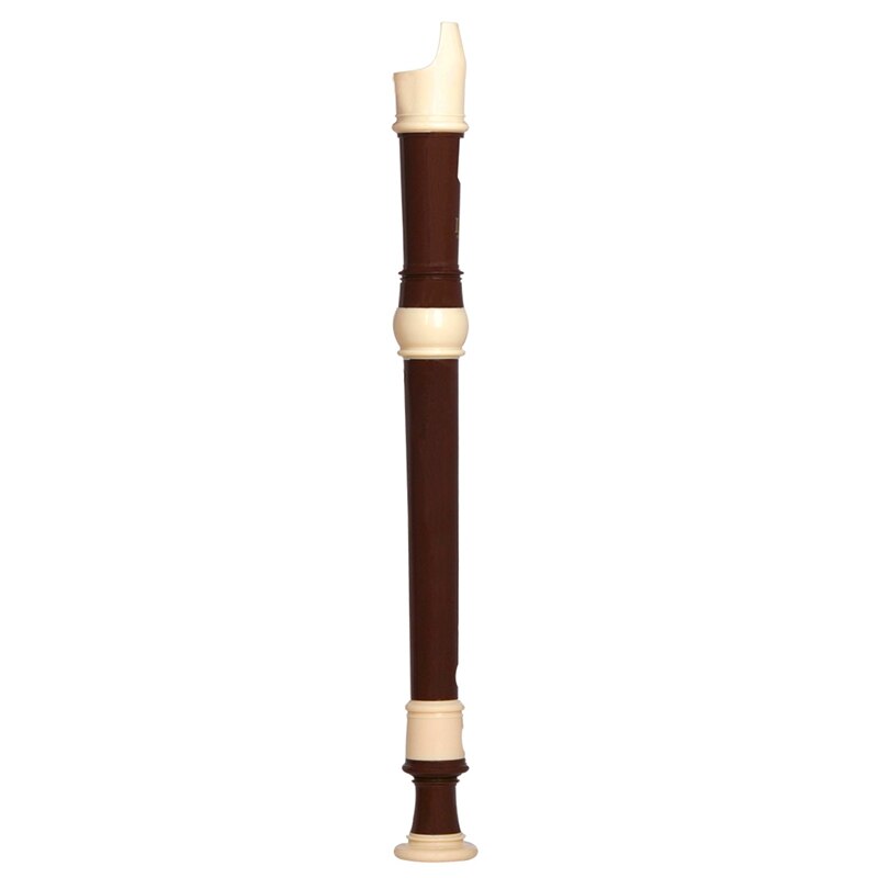 Irin-Grabadora de clarinete Soprano Abs, flauta larga, grabadora barroca, Accesorios para Instrumentos Musicales de huellas para principiantes (café)