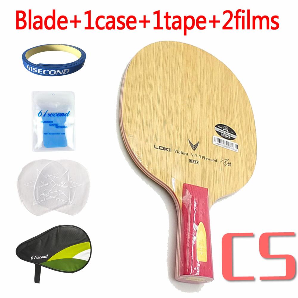 LOKI V7 CLCR Table Tennis Blade Table Tennis Racket Offensive Ping Pong Blade: CS with HM case