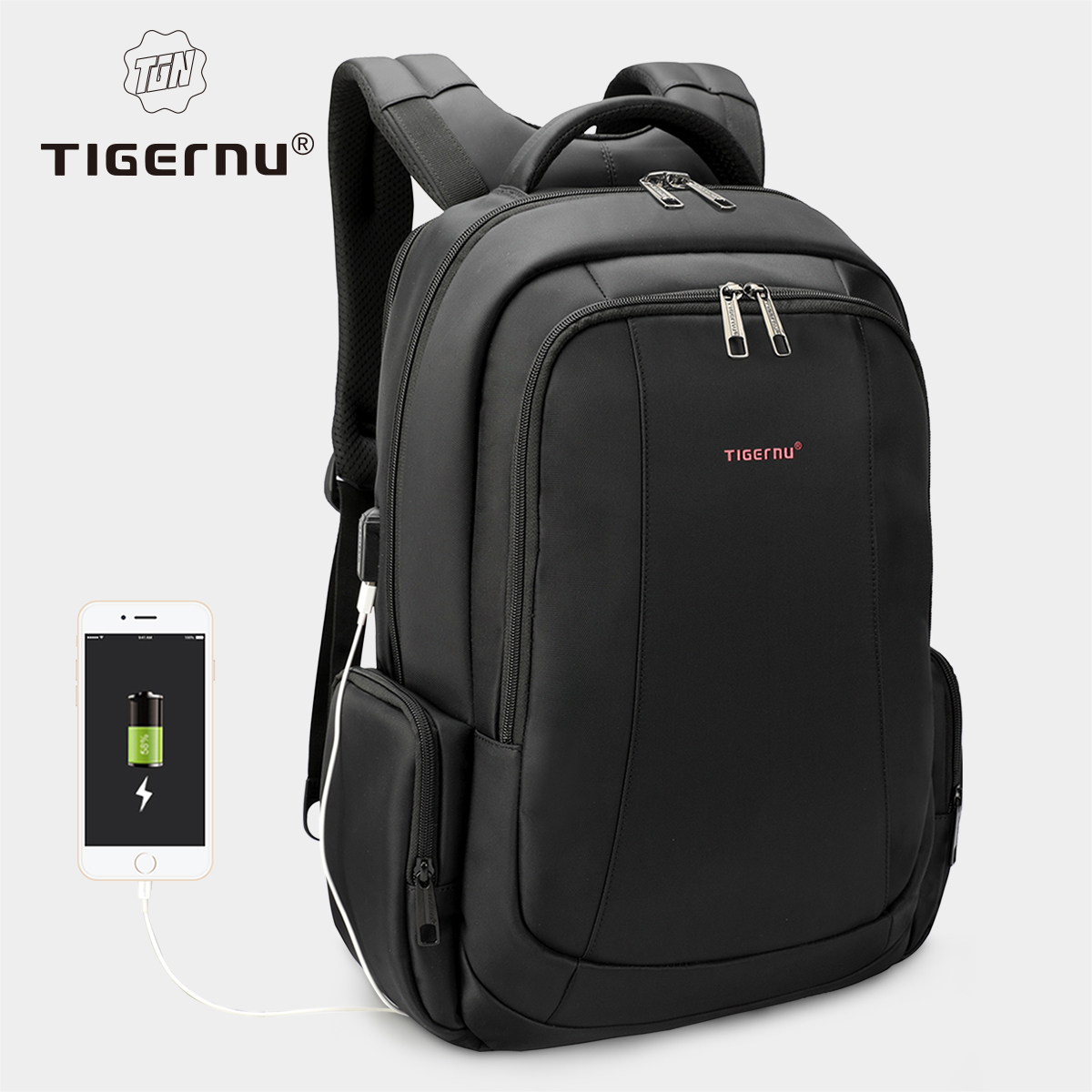 Tigernu Men Backpack 14 15.6 17.3inch Laptop Backpack Bags For Men Anti Theft Bags School Backpack Male Travel Backpack Knapsack