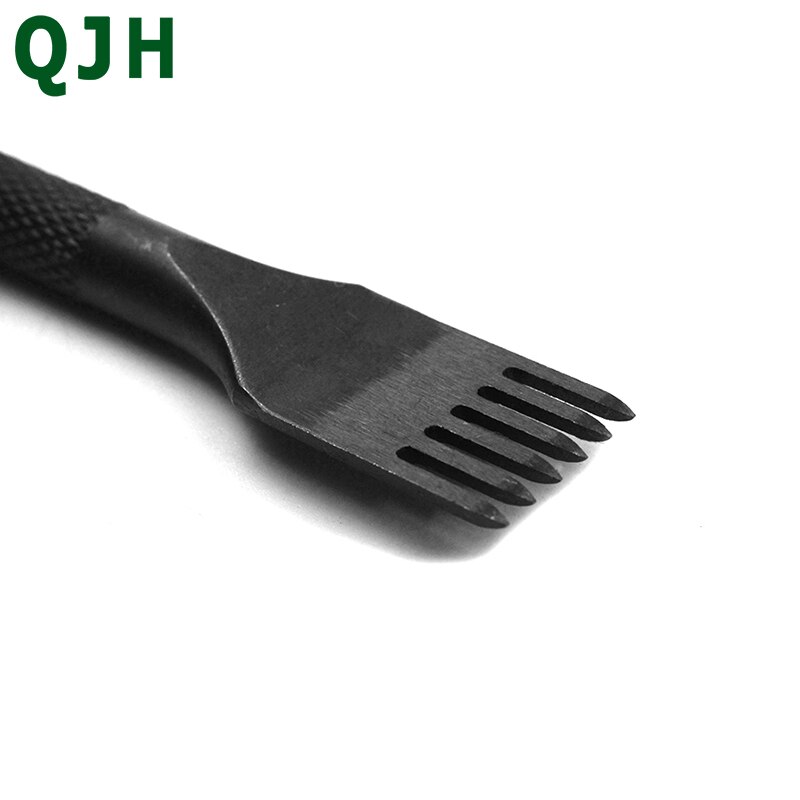3mm Stainless Steel Flat Chisel Leather Craft Tools Hole Punch Kit DIY Tool 1 Prong/2 Prong/4 Prong/6 Prong Punching stitch fork