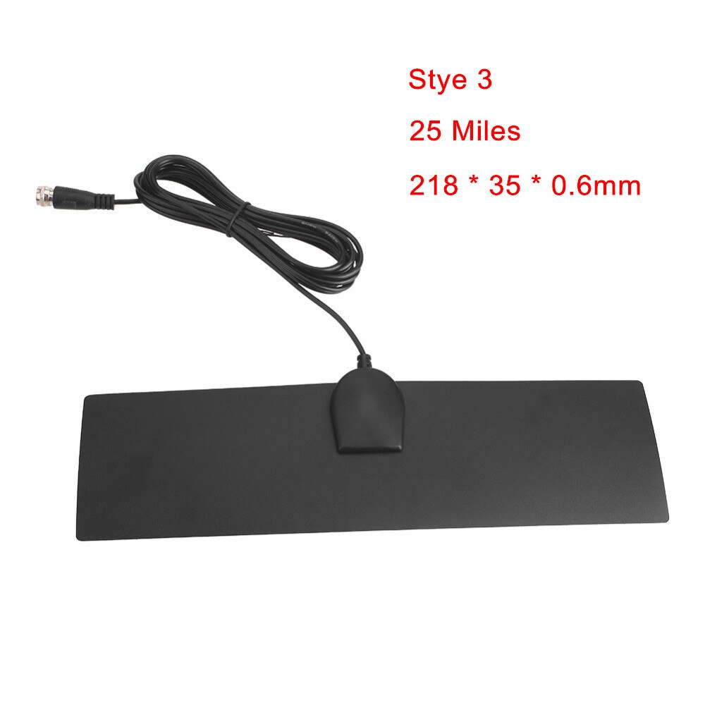 Kebidu 4K 8K Indoor High Gain HD TV DTV Box Digital Antena TV Aerial Amplified 25/50/80/200Miles Booster Active Aerial: Type 3