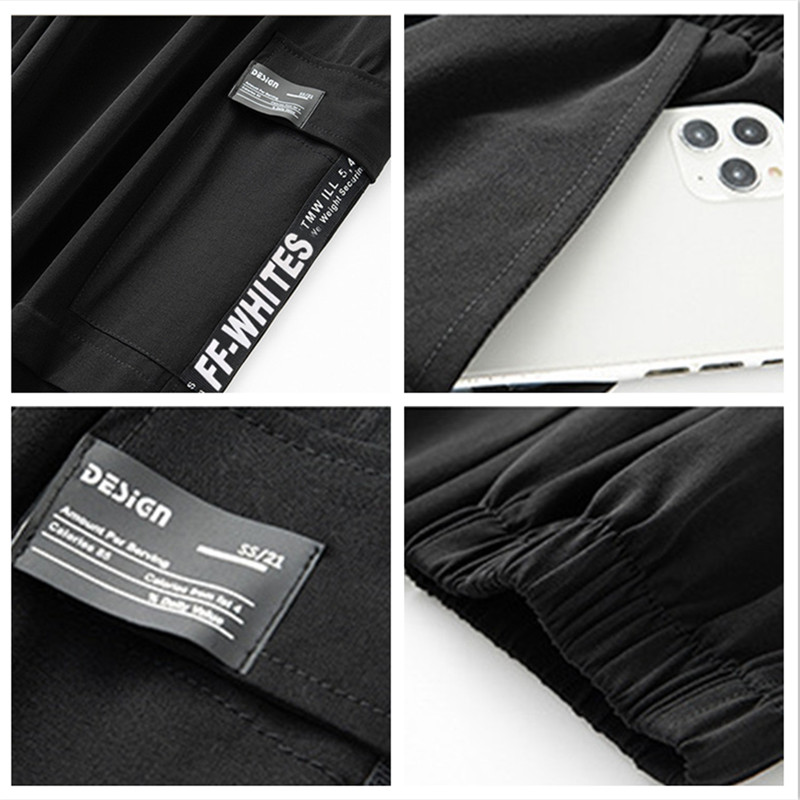 Joggers juveniles de verano para hombre, pantalones de chándal informales, elásticos, hasta el tobillo, holgados, deportivos, de talla grande 8XL 7XL