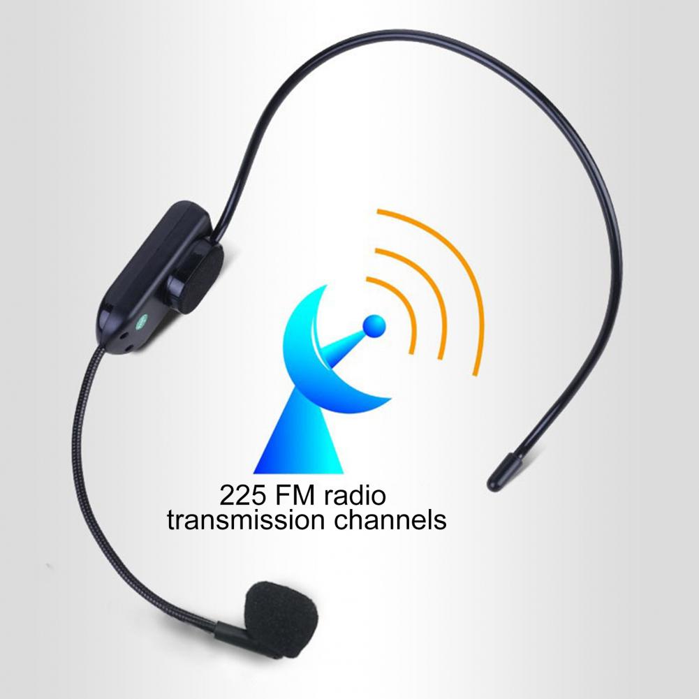 Micrófono de Radio práctico, inalámbrico, para profesores, megáfono, Plug Play, FM