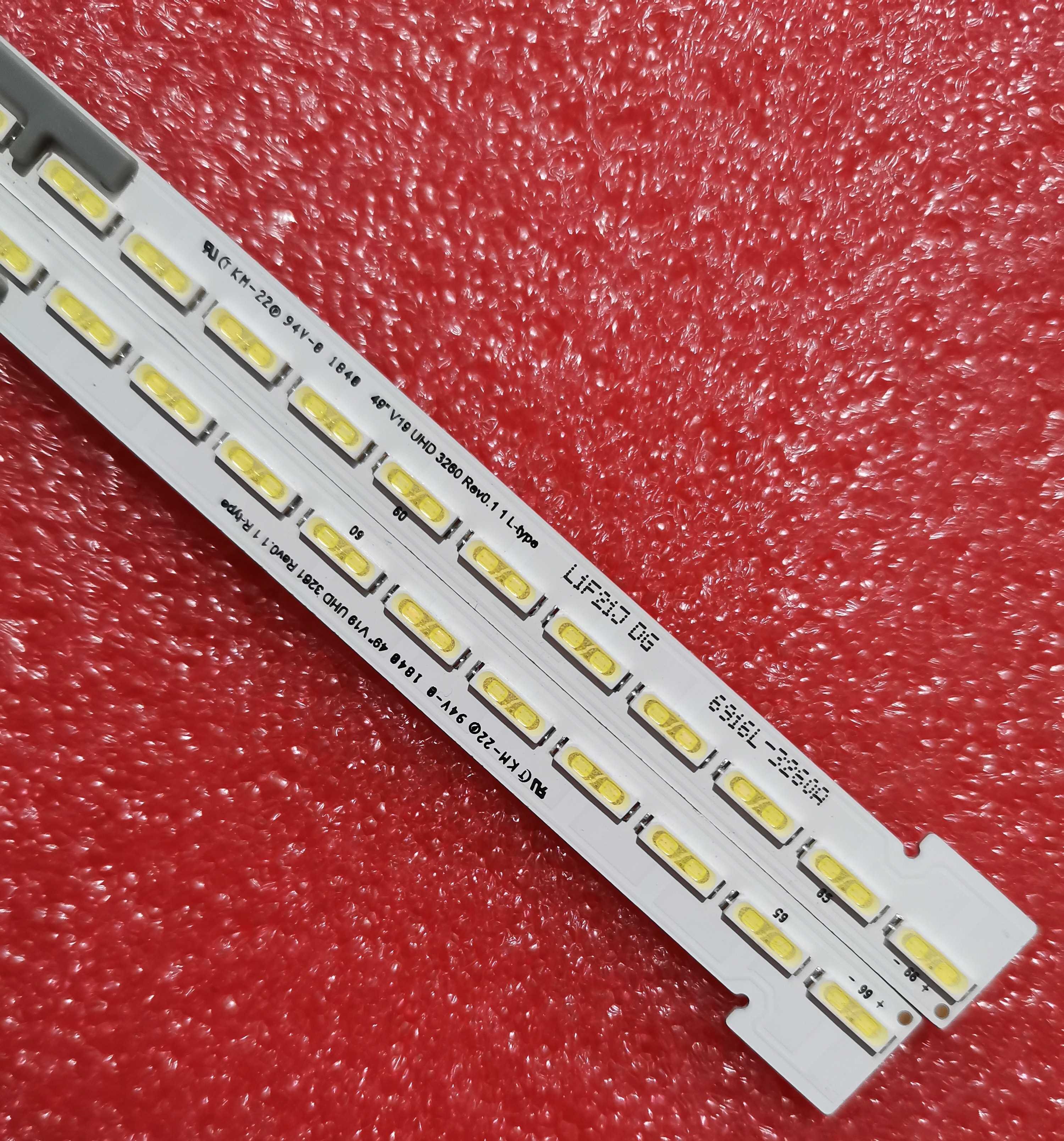 LED Backlight Strip for LG 49" V19 Signage 3260 Rev0.0 1 L-type R 6922L-0273 6916L-3261A 3206A